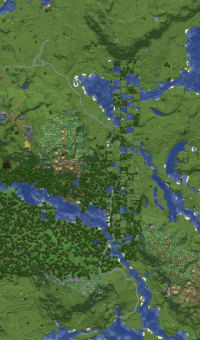 Karttakuvaa Itä-Ansvandiasta 15.11.2025 suurten maanjäristysten jälkeen. © Ansvandian asevoimat